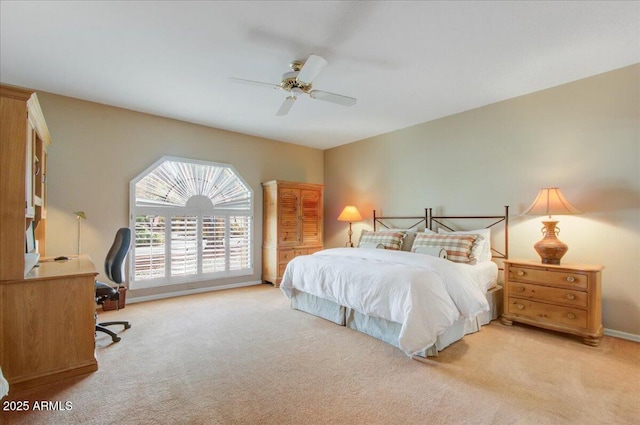 18738 E Buckskin Dr, Rio Verde, AZ 85263 - bedroom featuring carpet flooring, a desk, and ceiling fan
