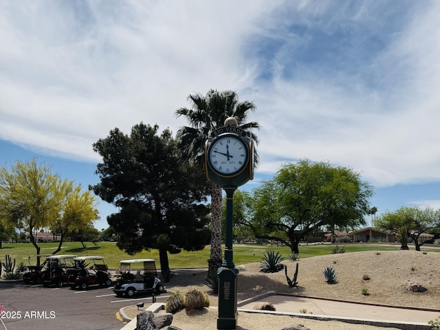 18738 E Buckskin Dr, Rio Verde, AZ 85263 - view of property's community with uncovered parking and a lawn
