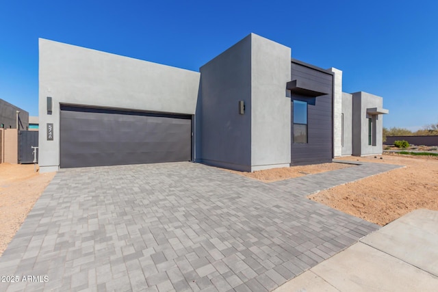 modern home with a garage