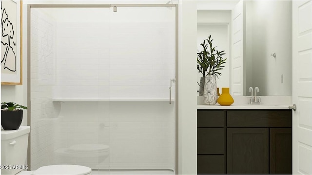 11946 W Calle De Pompas, Peoria, AZ 85383 - full bath featuring toilet, vanity, and a shower stall