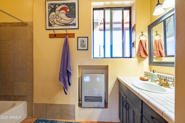 42617 Hovatter Rd, Salome, AZ 85348 - full bathroom featuring a bath, a shower, and vanity