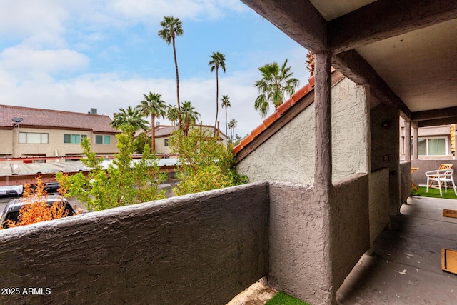 view of balcony