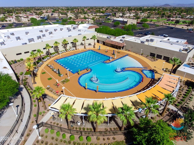 birds eye view of property
