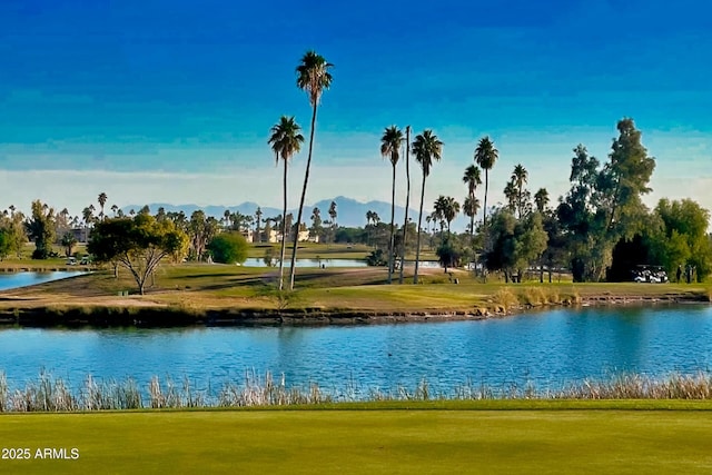 water view featuring a mountain view