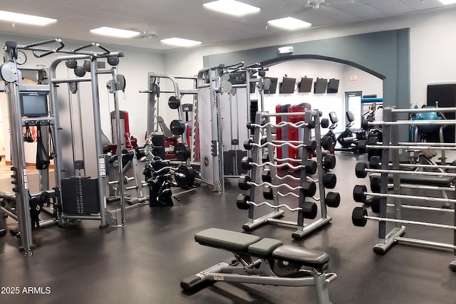 view of exercise room