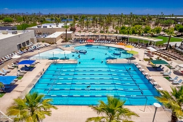 view of pool