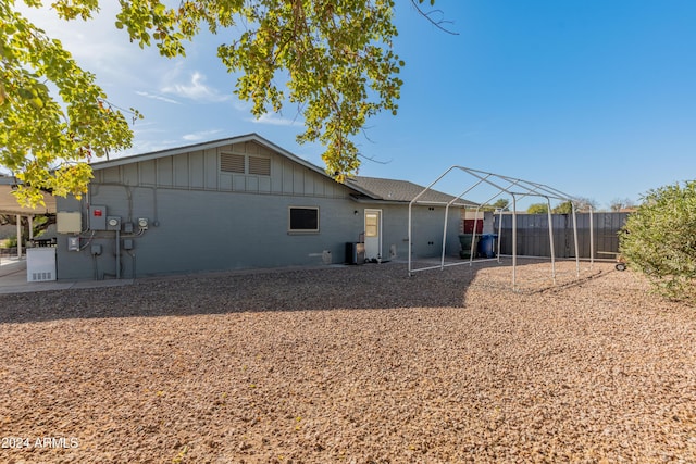 view of back of property