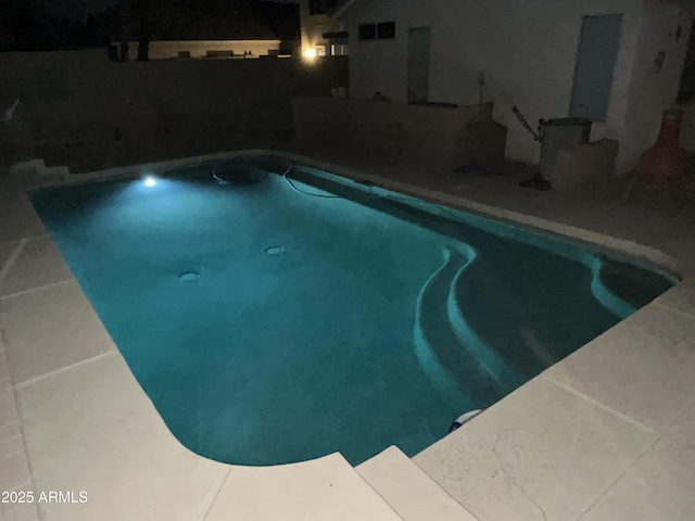 view of pool featuring a fenced in pool