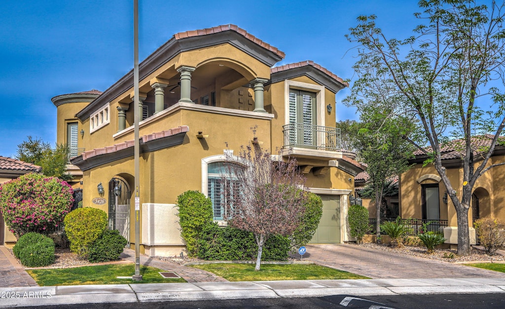 view of mediterranean / spanish house