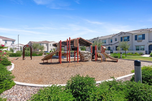 view of jungle gym