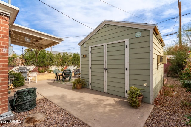 view of outbuilding