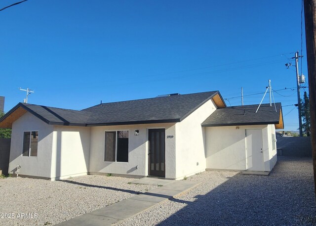1917 E Monroe St, Phoenix, AZ 85034 - rear view of property featuring stucco siding and a shingled roof