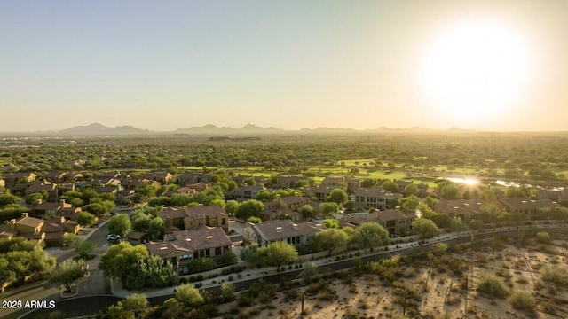20750 N 87th St Unit 2062, Scottsdale, AZ 85255 - aerial overview of property's location with a mountain backdrop and nearby suburban area
