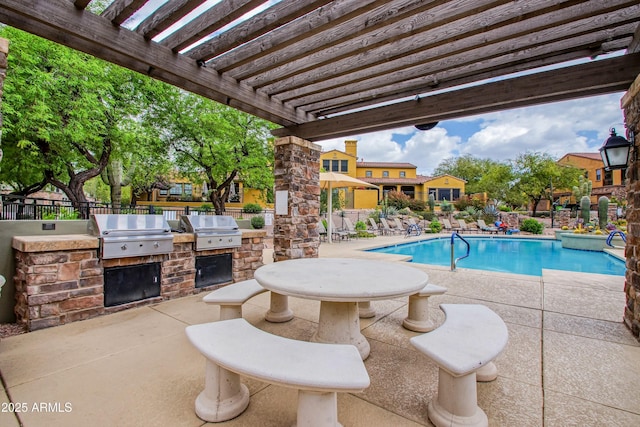 20750 N 87th St Unit 2062, Scottsdale, AZ 85255 - community pool with a pergola and a patio area