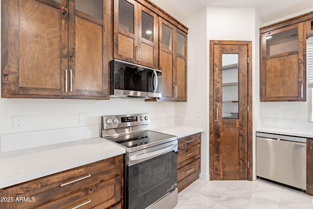 kitchen with stainless steel appliances