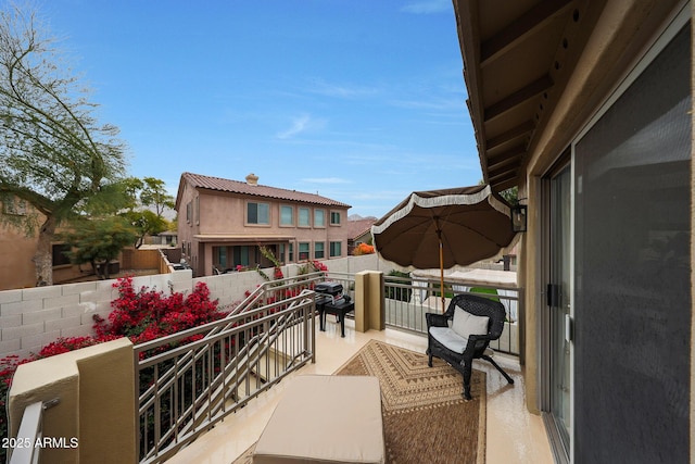 view of balcony