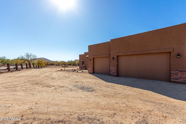 exterior space with a mountain view