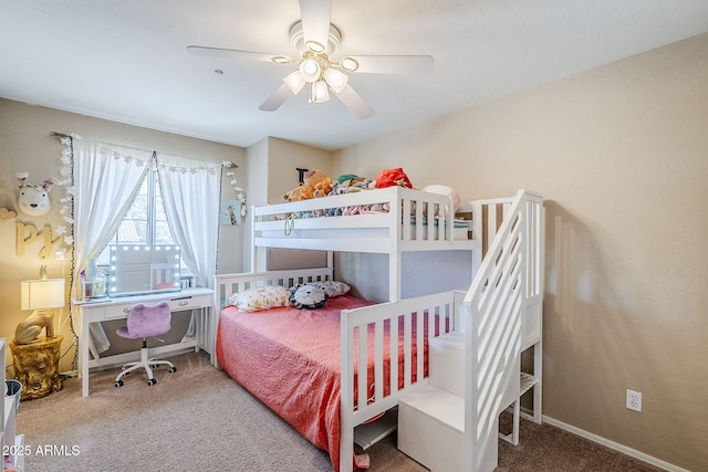 869 W Shellfish Dr, Gilbert, AZ 85233 - bedroom with carpet, ceiling fan, and baseboards