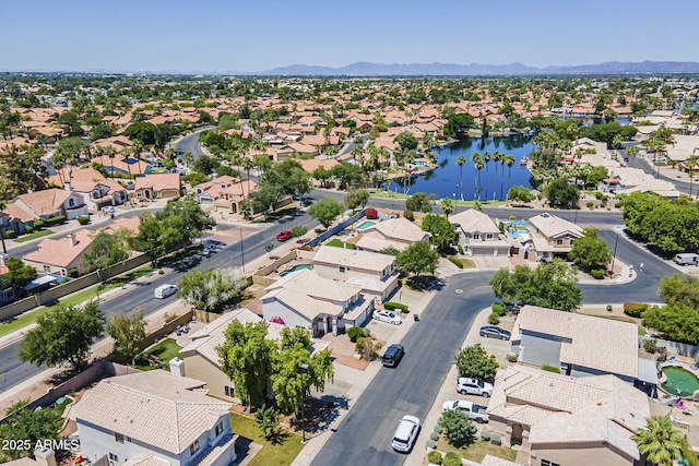 869 W Shellfish Dr, Gilbert, AZ 85233 - aerial perspective of suburban area with a water and mountain view