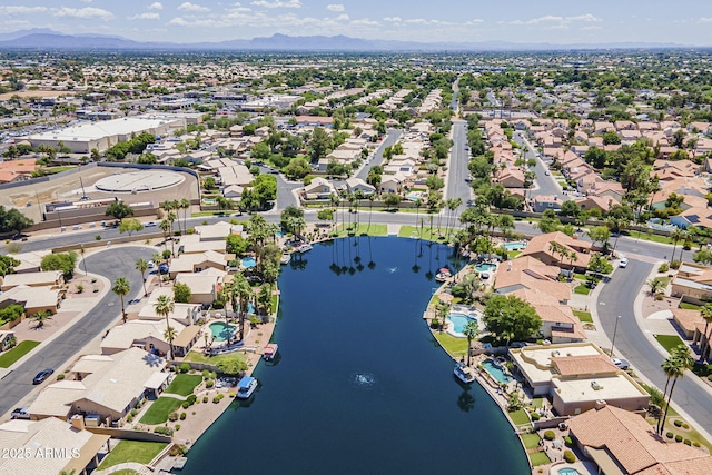 869 W Shellfish Dr, Gilbert, AZ 85233 - aerial view of residential area featuring a water and mountain view