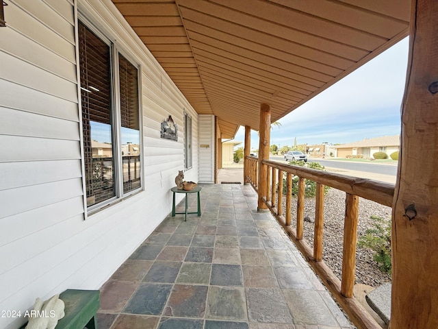 balcony with covered porch