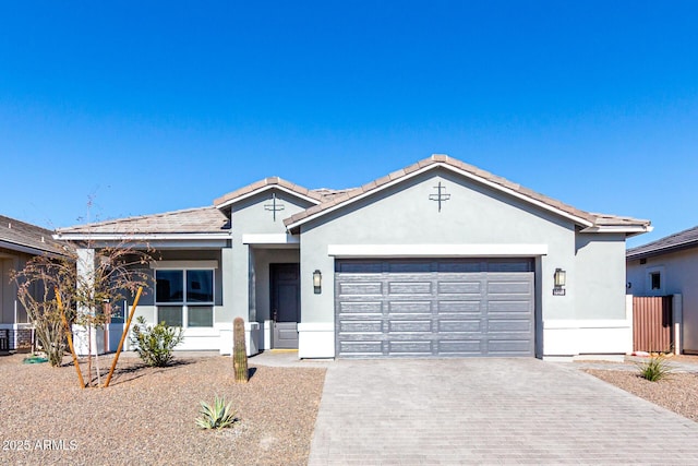 ranch-style house with a garage