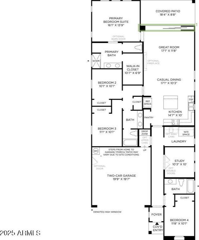 17966 W Long Lake Rd, Goodyear, AZ 85338 - view of floor plan / room layout