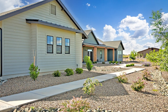 view of front of home with a porch