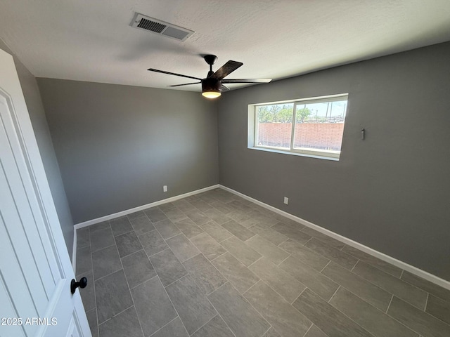 5042 S 22nd St, Phoenix, AZ 85040 - spare room featuring a ceiling fan and baseboards
