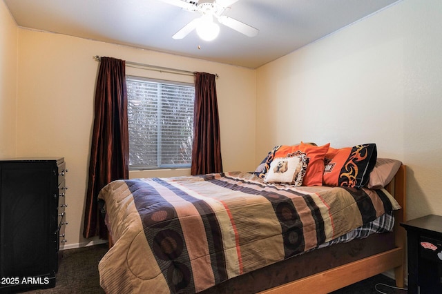 1623 E Krystal St, Casa Grande, AZ 85122 - bedroom with baseboards, carpet, and ceiling fan