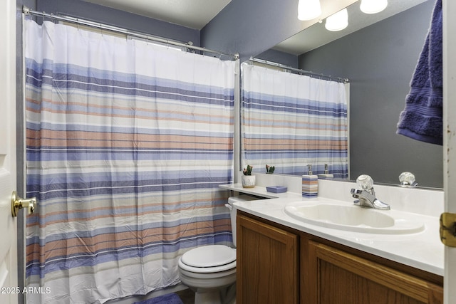 1623 E Krystal St, Casa Grande, AZ 85122 - bathroom with toilet, a shower with curtain, and vanity