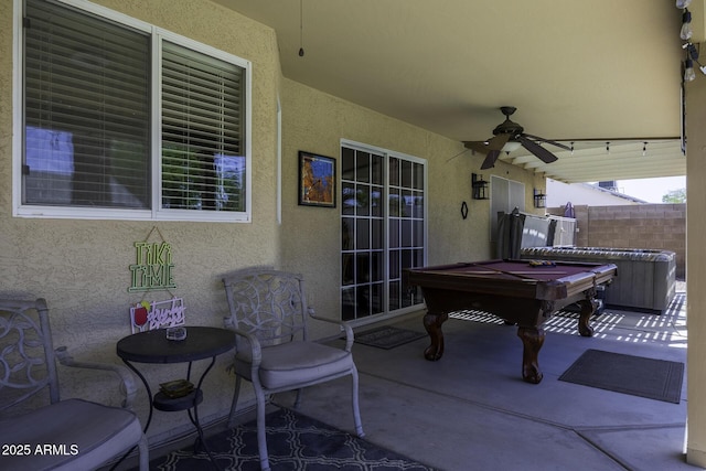 1623 E Krystal St, Casa Grande, AZ 85122 - view of patio featuring fence and a ceiling fan