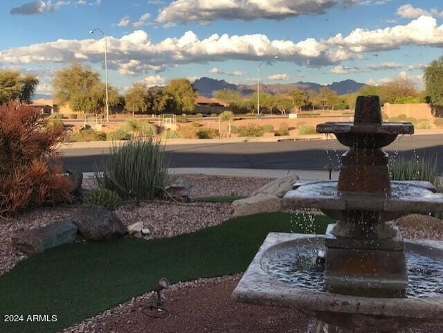 view of home's community with a mountain view