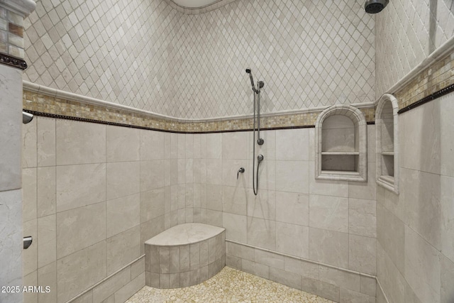 6852 E Fanfol Dr, Paradise Valley, AZ 85253 - full bath with tiled shower