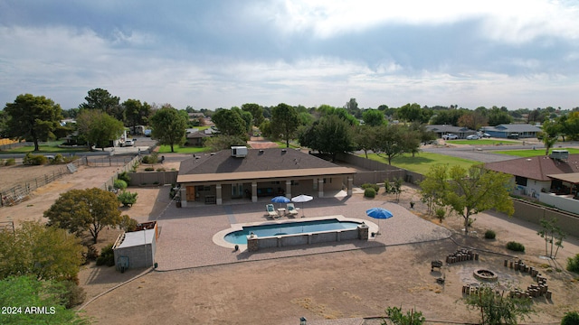 view of pool with a patio