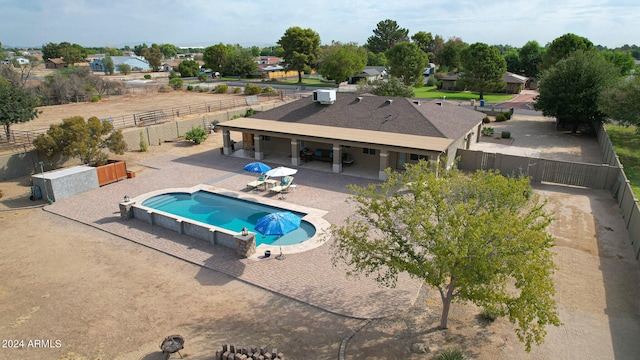 view of pool with a patio area