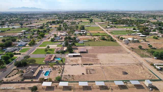 aerial view featuring a mountain view