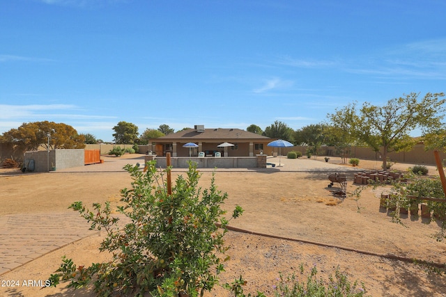 view of back of property