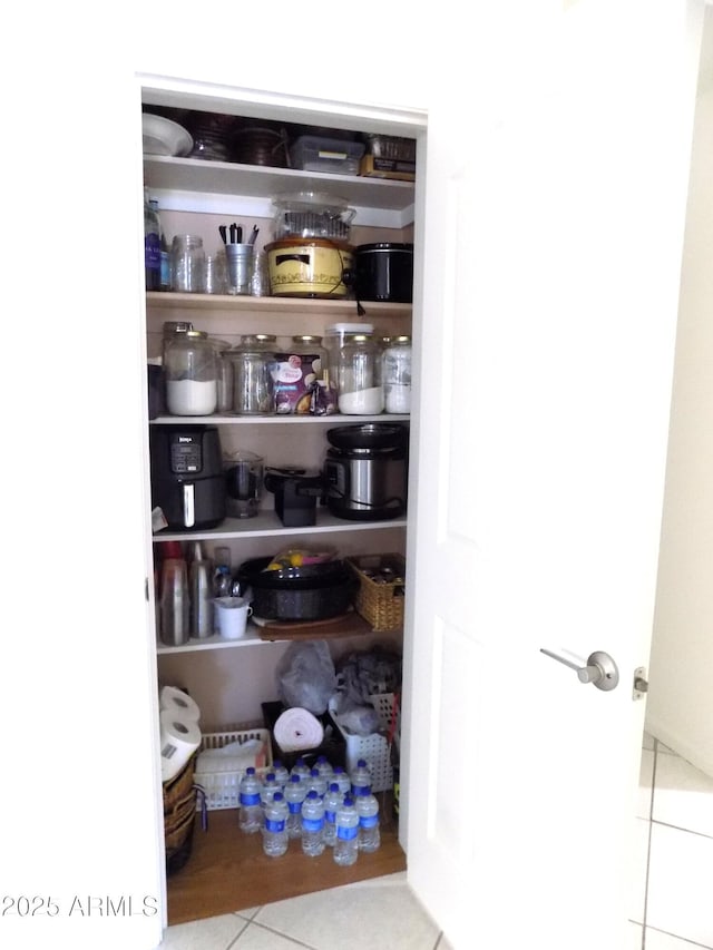 view of pantry