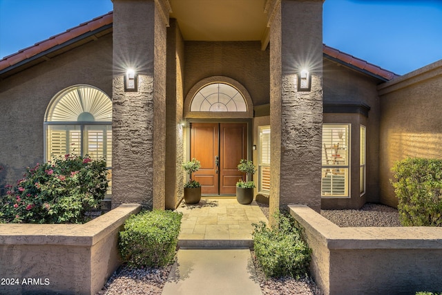 view of entrance to property