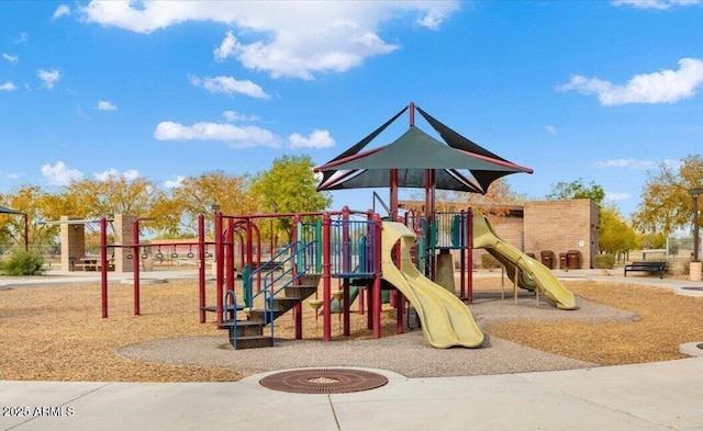 view of jungle gym