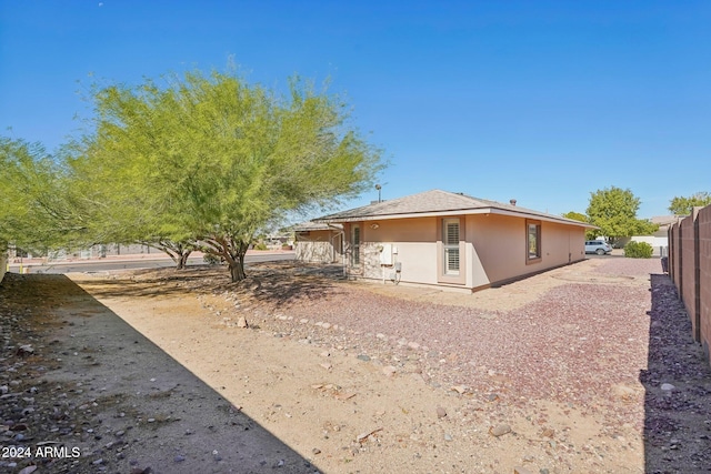 view of rear view of property