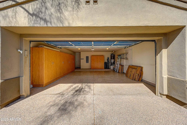 garage featuring electric panel