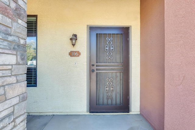 view of entrance to property