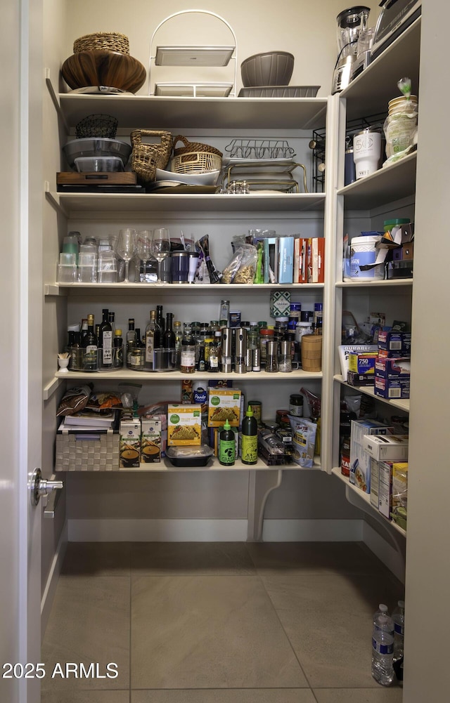 view of pantry