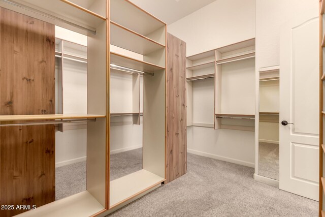 spacious closet with carpet floors