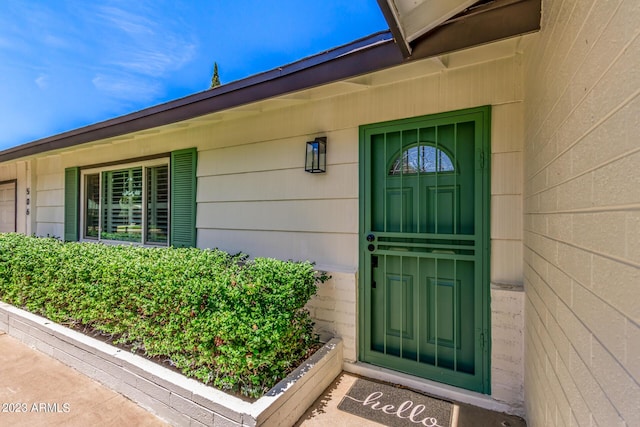 view of property entrance