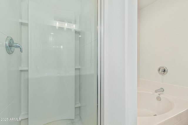 7090 S 252nd Dr, Buckeye, AZ 85326 - bathroom featuring a stall shower and a garden tub
