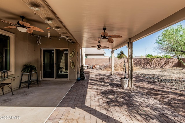 7090 S 252nd Dr, Buckeye, AZ 85326 - view of patio / terrace with ceiling fan