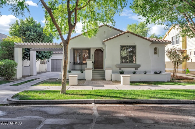 2774 E Valencia St, Gilbert, AZ 85296 - mediterranean / spanish home with stucco siding, concrete driveway, and a tile roof
